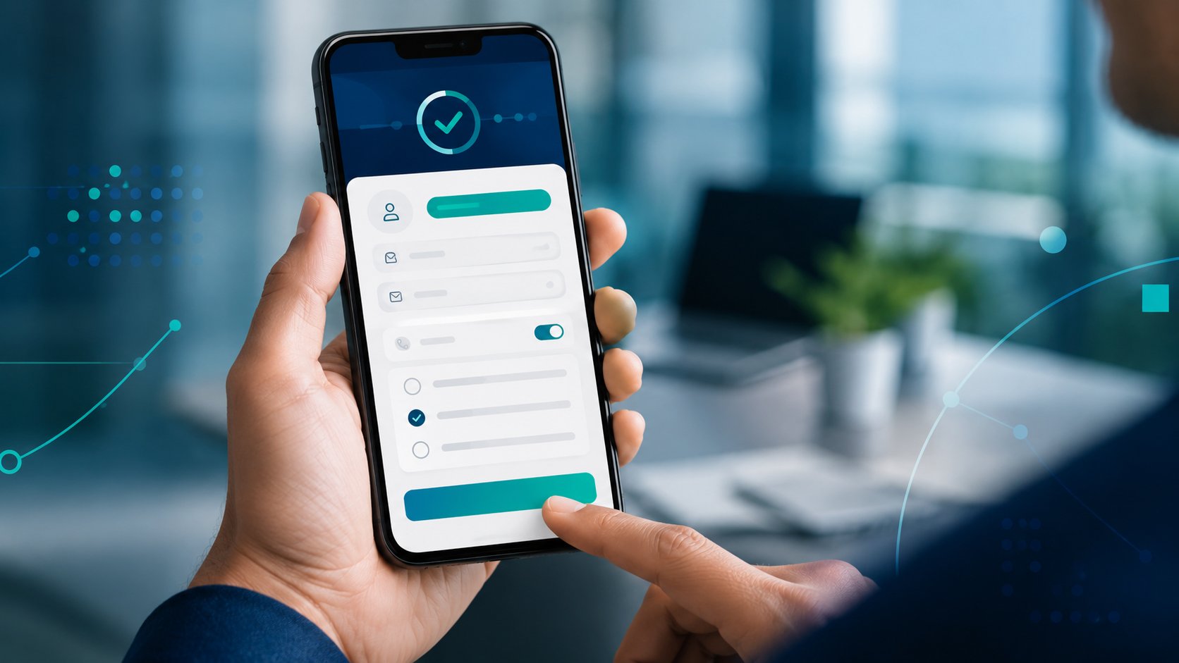 Formulario de filtrado optimizado para teléfono celular